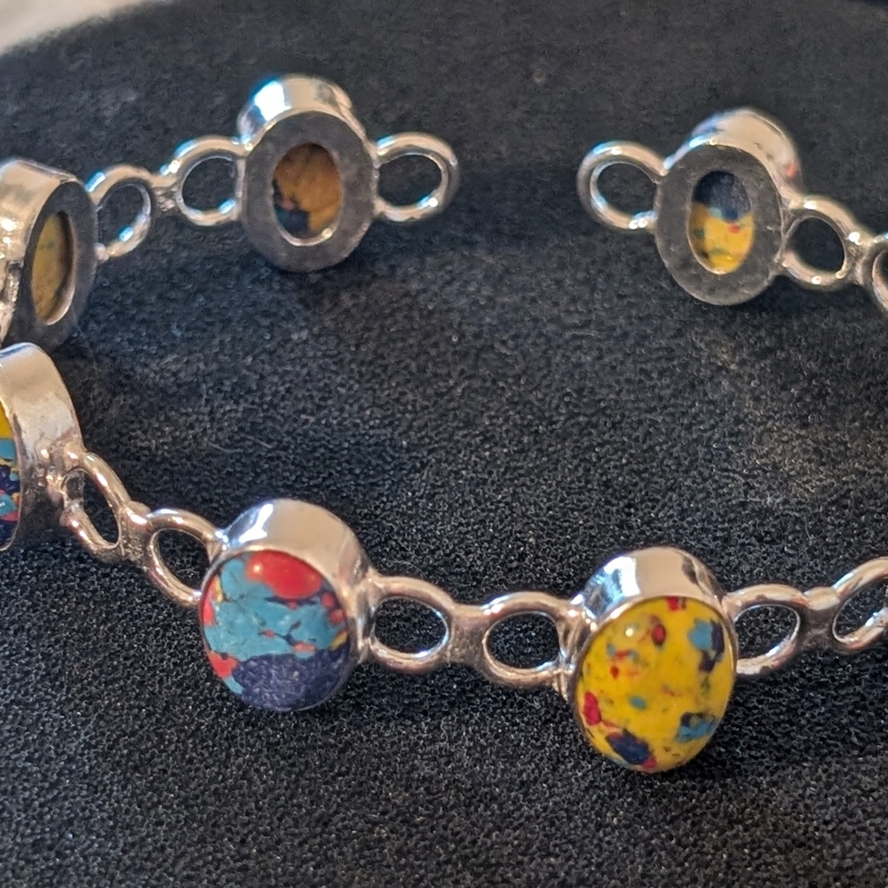 Colorful Silver Bracelet